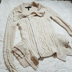 Cream BCBGMAXAZRIA sweater XXS